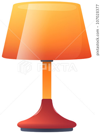illustration, lamp, cartoon, light, design, isolated, icon, bulb, electric, electricity, symbol, object, bright, flat, illumination, simple, set, background, technology, element, graphic, modern, 107028377