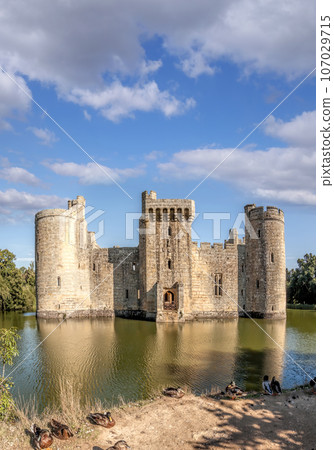 Historic Bodiam Castle in East Sussex, England 107029715