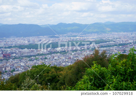 From Shogunzuka Seiryuden Observation Deck in Kyoto towards Kyoto Gyoen National Garden From Shogunzuka Seiryuden Observation Deck in Kyoto towards Kyoto Gyoen National Garden 107029918