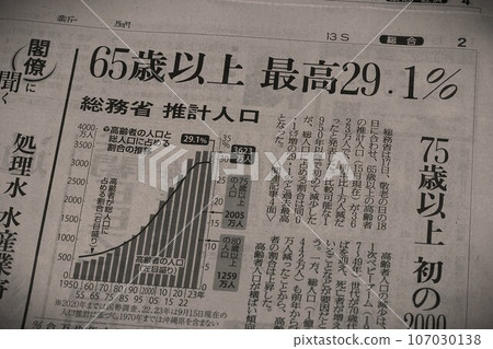 有關老化社會議題的報紙頭條 107030138