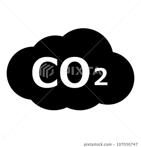 CO2 carbon dioxide icon 107030747