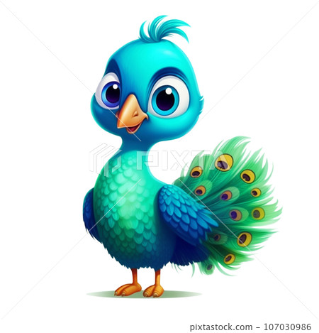 Artistry Meets Nature: Graceful Peacock Sublimation Illustrations Artistry Meets Nature: Graceful Peacock Sublimation Illustrations 107030986