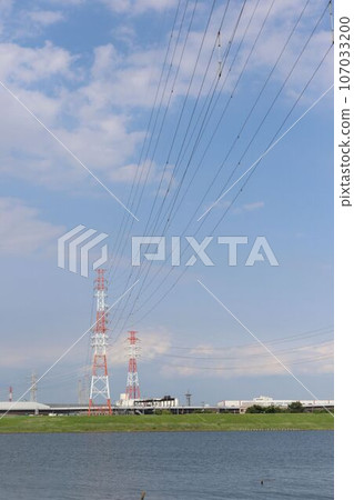 Transmission tower (Ichikawa City, Chiba Prefecture) Transmission tower (Ichikawa City, Chiba Prefecture) 107033200
