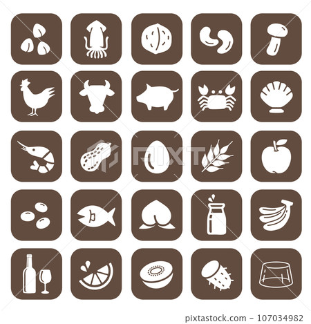 Allergy display food icon 107034982