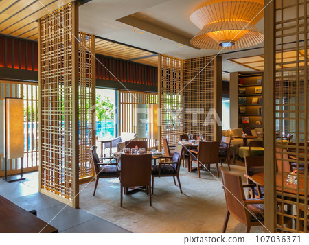 Lobby lounge of The Ritz-Carlton Kyoto, a luxury hotel in Kyoto City Lobby lounge of The Ritz-Carlton Kyoto, a luxury hotel in Kyoto City 107036371