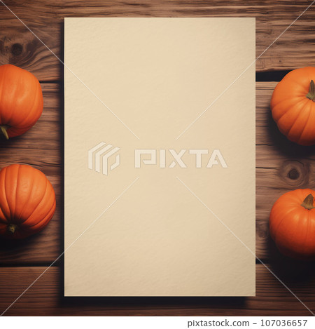 Halloween Old Kraft Paper Mockup Template Halloween Old Kraft Paper Mockup Template 107036657