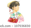 A woman in a yukata 107036830