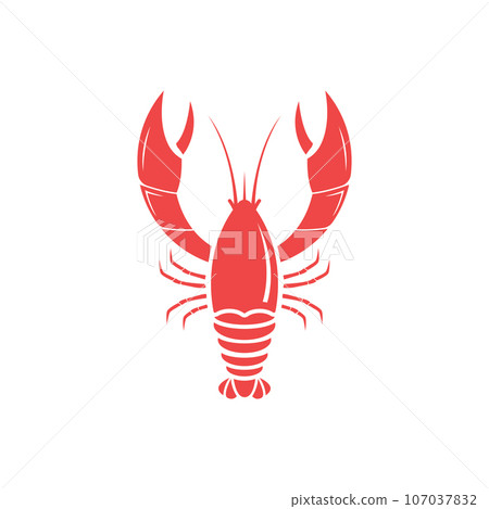 Lobster Logo Simple Design Template Lobster Logo Simple Design Template 107037832