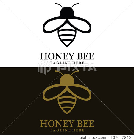 Vector Honey Bee Logo Template Vector Honey Bee Logo Template 107037840