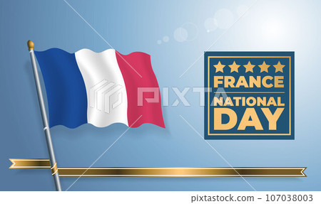 France National Day, celebration template banner 107038003