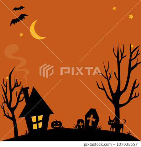 Halloween landscape illustration Halloween landscape illustration 107038557