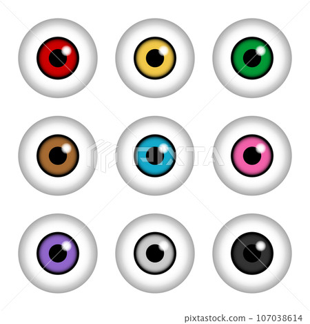 9 件組彩色眼球 9 件組彩色眼球 107038614
