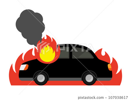 burning car burning car 107038617