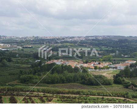 The city photographed from the hill 107038621