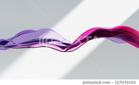 Cloth fabric gradient waves abstract background. Iridescent glass wavy surface. Liquid surface, ripples, reflections. 3d render illustration. Cloth fabric gradient waves abstract background. Iridescent glass wavy surface. Liquid surface, ripples, reflections. 3d render illustration. 107039103