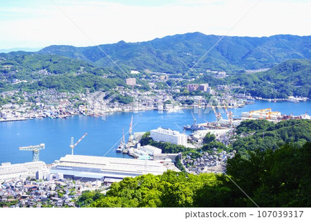 Nagasaki Prefecture Summer view from Mt. Inasa Observation Deck Spectacular daytime view 2023-08-02 107039317