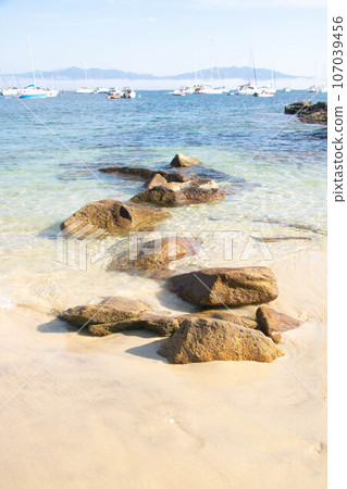 Beach at Cangas in Galicia, Spain Beach at Cangas in Galicia, Spain 107039456