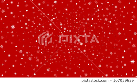 Christmas red background with snowflakes Christmas red background with snowflakes 107039659