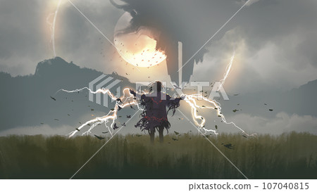 Cast lightning spells Cast lightning spells 107040815