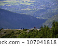 Amidst the breathtaking Tatra Mountains, Poland, hikers traverse scenic trails, immersed in the awe-inspiring beauty of nature's grandeur. With each step, they embrace the serene adventure 107041818