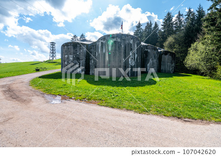 Stachelberg artillery fortress built before World War II. Zacler, Giant Mountains, Czech Republic 107042620