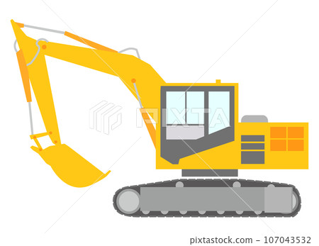 在建築工地工作的電鏟 在建築工地工作的電鏟 107043532