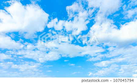 Refreshing blue sky 107045794