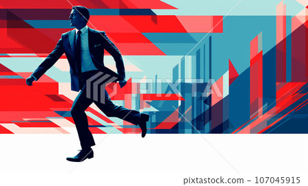 business people abstract simple - Stock Illustration [107045915] - PIXTA