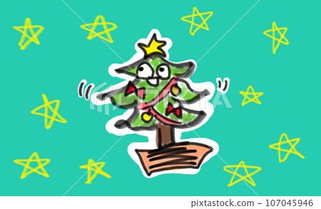 cute christmas illustration 107045946
