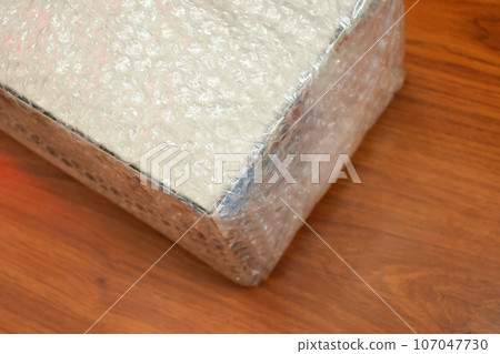 white bubble wrap for protect product, packaging industry 107047730