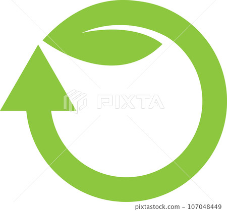 The eco icon element for environment or ecologically concept The eco icon element for environment or ecologically concept 107048449