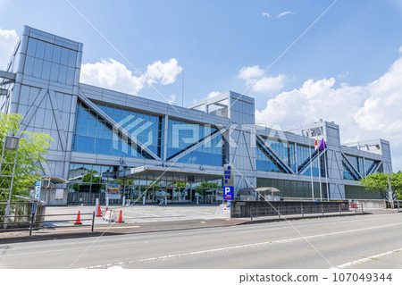 宮城縣仙台市陽光明媚的日子裡的 3M 仙台市科學館 宮城縣仙台市陽光明媚的日子裡的 3M 仙台市科學館 107049344