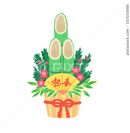 Cute illustration of Kadomatsu Cute illustration of Kadomatsu 107050066