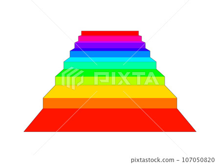 抽象彩虹色樓梯圖 107050820