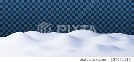 3D Winter Landscape with Snowdrifts 3D Winter Landscape with Snowdrifts 107051115