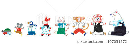 The march of animals 107051272