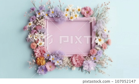 AI art flower frame flower frame AI art flower frame flower frame 107052147
