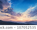 黃昏的天空和山脈 107052535