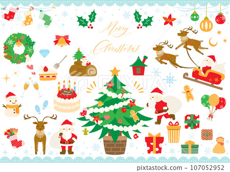 Illustrated Christmas Things Stock Vector (Royalty Free) 115470367