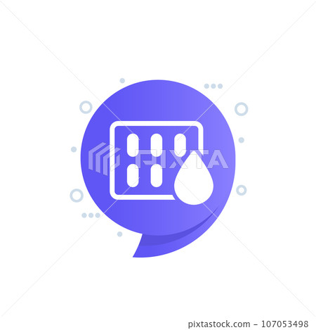 drainage or drain icon, vector 107053498