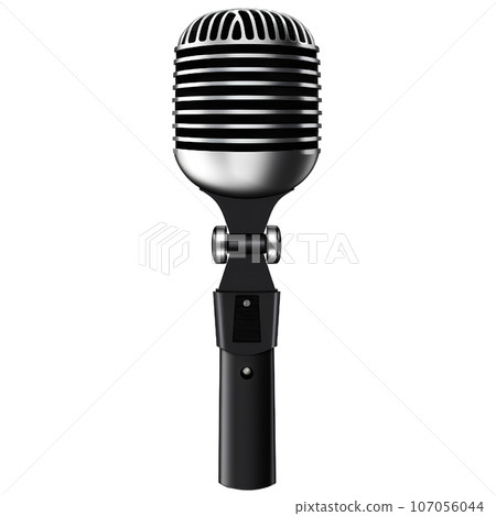 Microphone Vector Illustration. Voice Speak Up and Recording