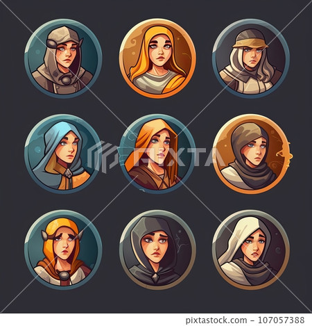 fashion woman medieval ai generated ai generated 107057388