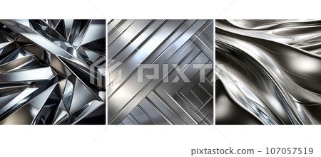 steel shiny silver metal background texture ai generated 107057519