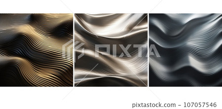 abstract wavy metal background texture ai generated 107057546