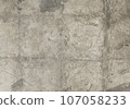 Cracked wall, old concrete block wall texture 107058233