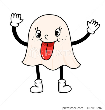 cartoon character ghost cartoon character ghost 107058282