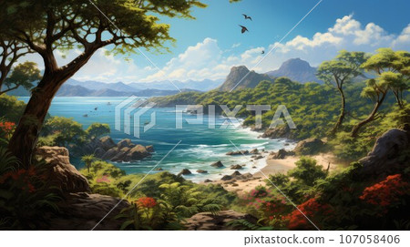 environment secluded wildlife sanctuaries ai generated 107058406