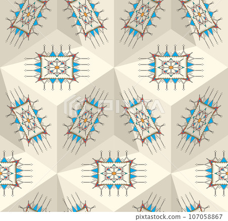 Al-Qatt Al-Asiri isometric pattern 12 Al-Qatt Al-Asiri isometric pattern 12 107058867