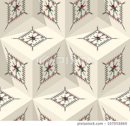 Al-Qatt Al-Asiri isometric pattern 14 Al-Qatt Al-Asiri isometric pattern 14 107058869