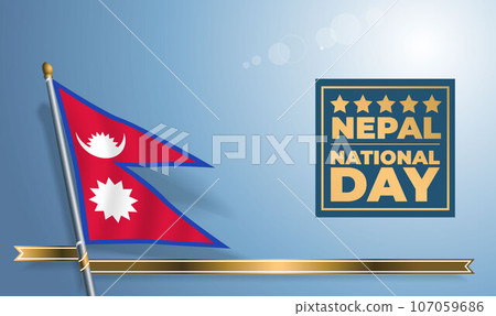 Nepal National Day, celebration template banner Nepal National Day, celebration template banner 107059686